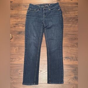 Faded Glory Dark Blue Straight Leg Women's Jeans 6 P Short